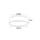 ACA LIGHTING LED CEILING APOLLO 36W CCT 3670lm Ф45 METAL/PVC BR81LEDC45BKCCT