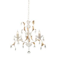 ACA LIGHTING ПОЛИЛЕЙ SARDINIA 3ХЕ14 АНТИЧНО БЯЛО/ЗЛАТО DL9343PWG