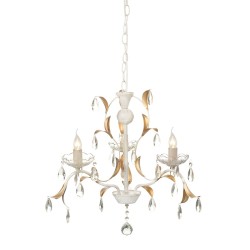 ACA LIGHTING ПОЛИЛЕЙ SARDINIA 3ХЕ14 АНТИЧНО БЯЛО/ЗЛАТО DL9343PWG