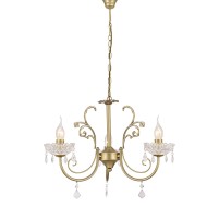 ACA LIGHTING CANDELEU FABERGE 3X14 BRONZ, CRISTAL DLA12153P