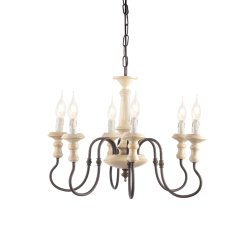 ACA LIGHTING ПОЛИЛЕЙ TOULOUSE 6ΧΕ14 АНТИК EG176P60R