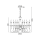ACA LIGHTING ПОЛИЛЕЙ TOULOUSE 8ΧΕ14 АНТИК EG178P60R
