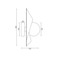 ACA LIGHTING АПЛИК POLYGON 1XG9 HL42591W28BG