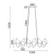 ACA LIGHTING ПОЛИЛЕЙ POLYGON 6XG9 HL42596P100BG