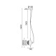 ACA LIGHTING LUSTRAR HYDRA 1XG9 COPPER/BLACK METAL HL4301P23BC