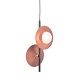ACA LIGHTING CHANDELIER HYDRA 2XG9 COPPER/BLACK METAL HL4302P27BC