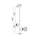ACA LIGHTING CHANDELIER HYDRA 2XG9 COPPER/BLACK METAL HL4302P27BC
