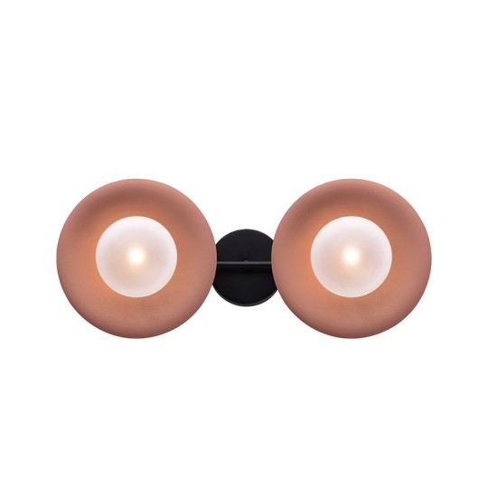 ACA LIGHTING LUSTRAR HYDRA 2XG9 COPPER/BLACK METAL HL4302W47BC