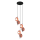 ACA LIGHTING LUSTRAR HYDRA 6XG9 COPPER/BLACK METAL HL4306P53BC