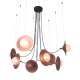 ACA LIGHTING LUSTRAR HYDRA 8XG9 COPPER/BLACK METAL HL4308P81BC