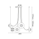 ACA LIGHTING LUSTRAR HYDRA 8XG9 COPPER/BLACK METAL HL4308P81BC