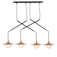ACA LIGHTING ПОЛИЛЕЙ LAYLA 4XG9 МЕСИНГ HL4314P96BB