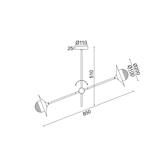 ACA LIGHTING LUSTRAR LAYLA 2  ALAMA  2XG9 HL4322C84BB