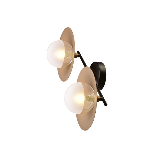 ACA LIGHTING WALLLAMPT LAYLA 2XG9 BRASS HL4322W47BB