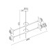 ACA LIGHTING ПОЛИЛЕЙ LAYLA 2 4XG9 МЕСИНГ HL4324C84BB