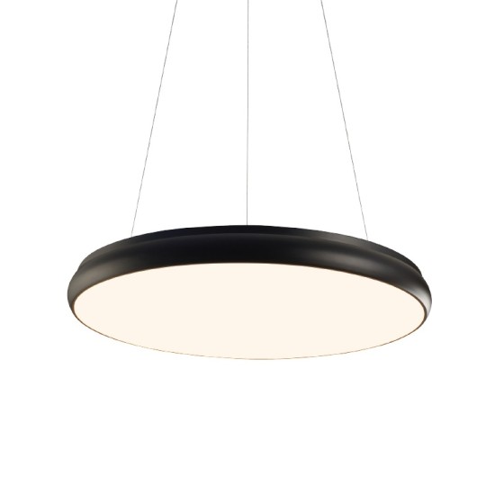 ACA LIGHTING PENDULE LED KALLISTA 70W CCT 5600lm Ф70 METAL/PVC NEGRU HM27LEDP80BKCCT