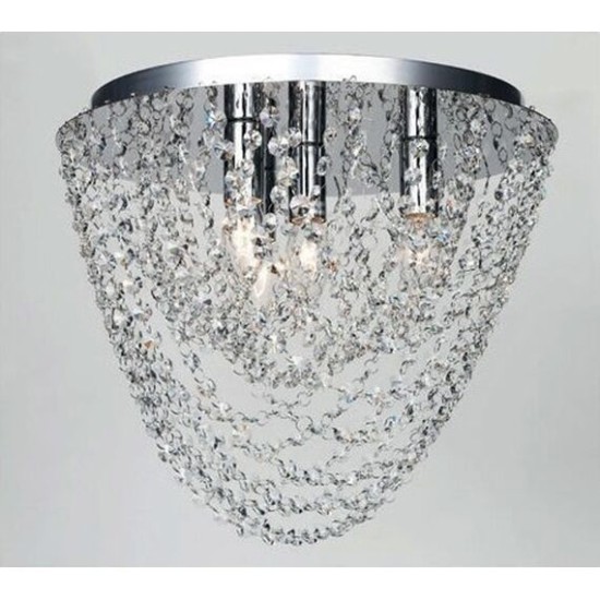 ACA LIGHTING CEILING MISSY CRYSTAL 4XΕ14 CHROME MISSY404C