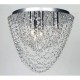 ACA LIGHTING CEILING MISSY CRYSTAL 4XΕ14 CHROME MISSY404C