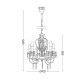 ACA LIGHTING CHANDELIER DUMAS 5XΕ14 CHROME METAL, CRYSTAL ACRYLIC SF63185