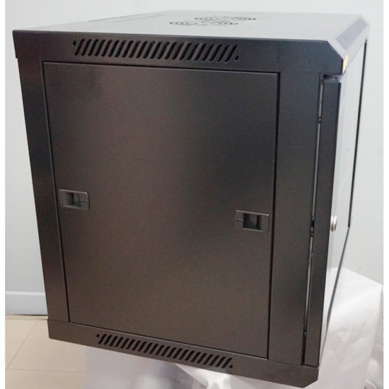 RACK 19" КОМУНИКАЦИОНЕН ШКАФ СТЕНЕН СТЪКЛЕНА ВРАТА 15U W600/D450/H770