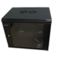 RACK 19" КОМУНИКАЦИОНЕН ШКАФ СТЕНЕН СТЪКЛЕНА ВРАТА 18U W600/D600/H900
