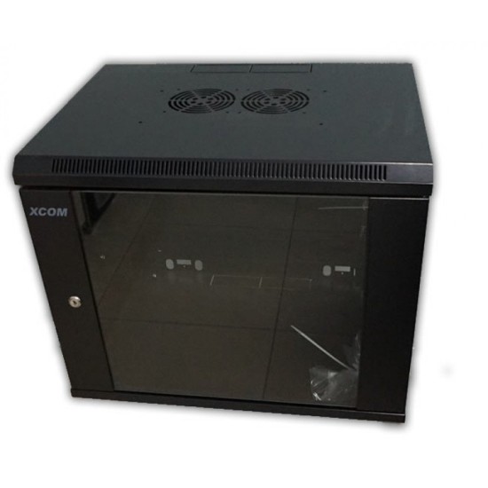 RACK 19" КОМУНИКАЦИОНЕН ШКАФ СТЕНЕН СТЪКЛЕНА ВРАТА 15U W600/D450/H770