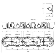 KOPOS KOLIN  JUNCTION BOX KP 64/5L FOR HOLLOW WALLS
