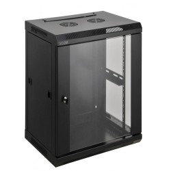 RACK 19" КОМУНИКАЦИОНЕН ШКАФ СТЕНЕН СТЪКЛЕНА ВРАТА 12U W540/D450/H580