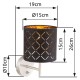 GLOBO LAMPA DE PERETE CLARKE  15229W