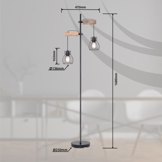 GLOBO FLOOR LAMP MINA 15326-2SN