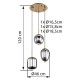 GLOBO PENDUL BLACKY I 15345-3MM