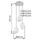 GLOBO PENDANT LAMP BLACKY I 15345-3NO