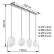 GLOBO PENDUL BLACKY 15345-4NO