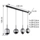 GLOBO ПОЛИЛЕЙ BLACKY 15345-4