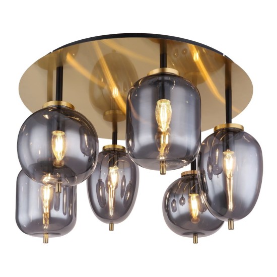 GLOBO CEILING LAMP BLACKY I 15345-6DMM