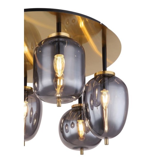 GLOBO CEILING LAMP BLACKY I 15345-6DMM