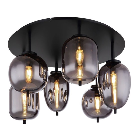 GLOBO CEILING LAMP BLACKY  15345-6D
