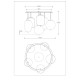 GLOBO CEILING LAMP BLACKY  15345-6D