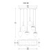 GLOBO PENDUL BLACKY I 15345-6NO