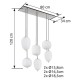 GLOBO PENDUL BLACKY I 15345-6NO
