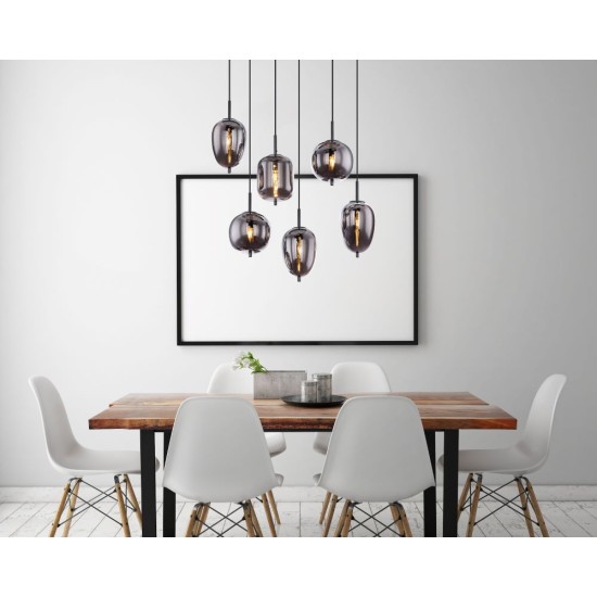 GLOBO PENDANT CHANDELIER BLACKY  15345-6