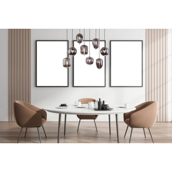 GLOBO PENDUL CANDELABRU BLACKY 15345-8MM