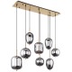 GLOBO PENDUL CANDELABRU BLACKY 15345-8MM