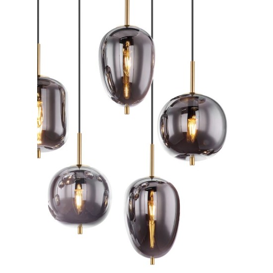 GLOBO PENDUL CANDELABRU BLACKY 15345-8MM