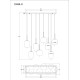 GLOBO PENDUL CANDELABRU BLACKY 15345-8MM