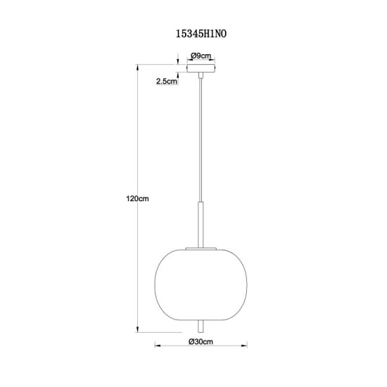 GLOBO PENDUL BLACKY I 15345H1NO