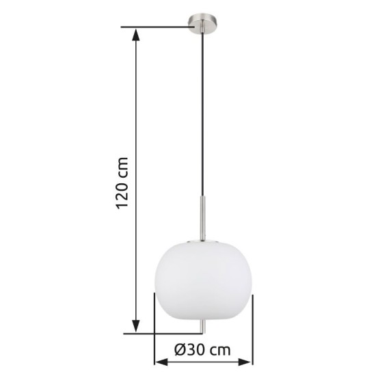 GLOBO PENDUL BLACKY I 15345H1NO
