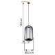 GLOBO PENDANT LAMP BLACKY I 15345H2MM
