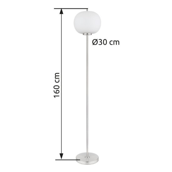 GLOBO LAMPA DE PODEA BLACKY I 15345SNO