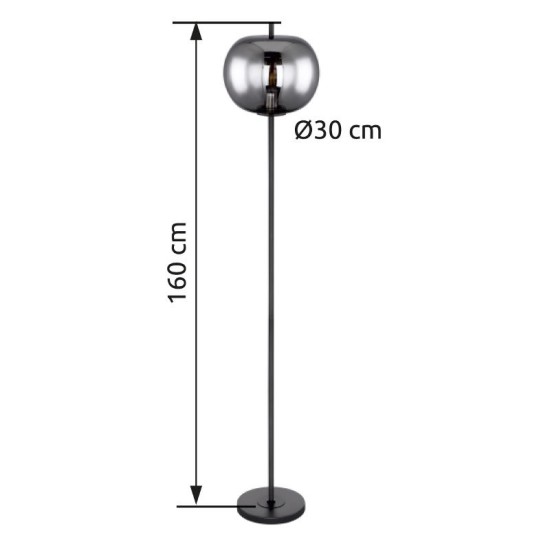 GLOBO FLOOR LAMP BLACKY 15345S